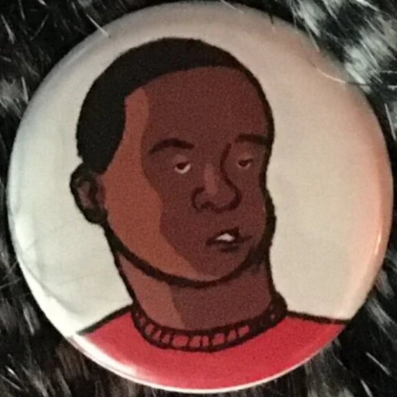 Comic Artist Button Pin Free With Purchase - Picture 5 of 6